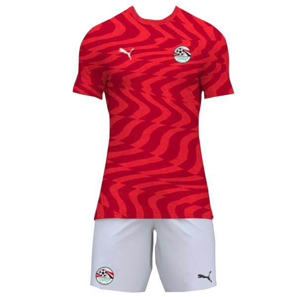 Camiseta Egipto Replica Primera Ropa Niño 2019 Rojo